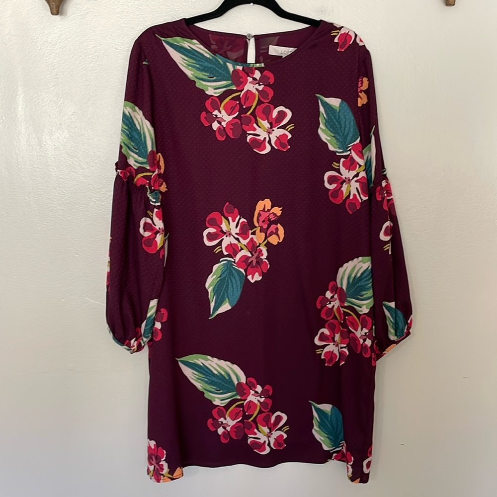 EUC Loft Floral Dress. LP